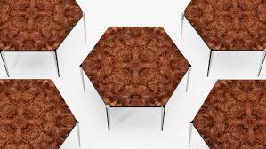 This unique shape is now a rising trend in manufacturers and we know why. Unique Tables Hexagon Design By Ekaterina Elizarova