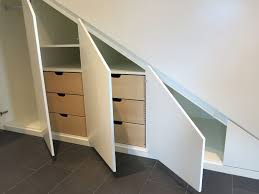 Einbauschrank Fur Eine Dachschrage Oder Unter Der Treppe Gefertigt Nach Mass In Unserer Tischlerei Schrank Dachschrage Einbauschrank Schrank Unter Treppe