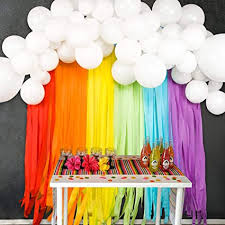Included are alphabet, number, color and shape posters and signs, letter and number banners (editable), labels (editable), desk and name tags (editable), a word wall and group Amazon Com Joyypop Rainbow Party Decorations With White Balloon Garland And Rainbow Crepe Paper Streamers For Rainbow Baby Shower Rainbow Birthday Party Toys Games
