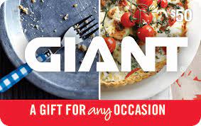 If you are looking for a grocery store that sells fresh produce and organic food, visit giant foods and you will find various food products. Giant Food 50 Gift Card Giftcardmall Com