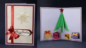 Great idea to make the trees dimensional! 15 Handmade Christmas Cards That Will Win Hearts Of Your Loved Ones