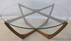 Look for these motifs to be integrated into brass table bases and play up their shimmer by. 1960 S Circular Glass Top Coffee Table Sold