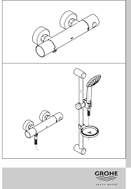 Grohe grohtherm 3000 c thermostat wannenbatterie für rapido t hard. Grohe Grohtherm 1000 Cosmopolitan Handleiding 6 Pagina S