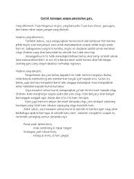 Minta maaf atas yang telah saya buat kesalahan kepada cikgu. Contoh Karangan Ceramah Gambaran
