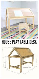 Diy House Play Table Desk Stool Free Plans Jaime Costiglio Diy Furniture Plans Play Table Diy Furniture Projects