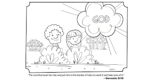 Coloring pages free printable coloring pages for children that you. Adam And Eve Bible Coloring Page