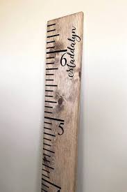 Baby Shower Gift Nursery Decor Height Chart Rustic