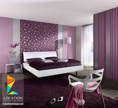 ألوان غرف نوم مودرن للعرسان 2017 2018 Bedroom Colors Purple Purple Bedroom Design Interior Decoration Bedroom