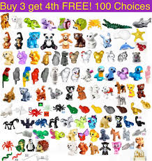 Lego Animals Friends Elves Zoo Farm Pet Bird Cat Dog Bear Monkey Owl Dolphin New Lego Animals Lego Dog Lego Zoo