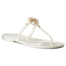 Visit tory burch to shop for mini miller jelly thong sandal and more women's shoes. Slides Tory Burch Mini Miller Flat Thong 51148678 Ivory 104 Flip Flops Mules And Sandals Women S Shoes Efootwear Eu