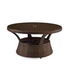 With this outdoor round rattan table, you will enjoy happy time. Pasadena Ii Modular Seating In Bronze Finish Frontgate Umbrella Table Wicker Coffee Table Coffee Table