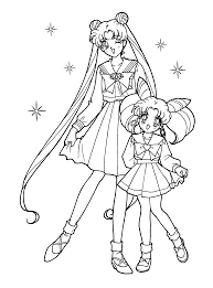 Grasshopper, painted with many patterns. Cute Sailor Moon Coloring Page Novocom Top