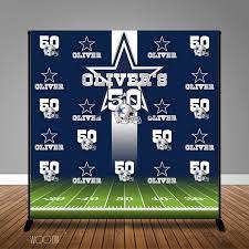 Dallas Cowboys Football 40th 50th 60th Birthday 8x8 Backdrop Ste Cowboy Themed Birthday Party Dallas Cowboys Birthday Party Cowboy Birthday Party Decorations