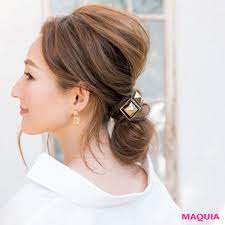 ドレスアップも自在 インフルエンサー星玲奈さんのおだんごヘアがいま話題 マキアオンライン maquia online ヘアスタイリング おだんごヘア 面長 ヘアスタイル