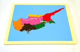 Puzzle Map Cyprus