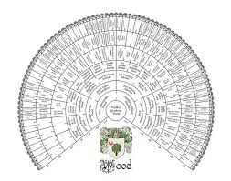 Eight Generation Genealogy Fan Chart Family Tree Ancestry