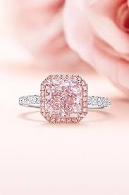 Black And Pink Rings For Her Black Diamond Engagement Ring Set 14k Rose Gold Floral Set 1 Carat Black Diamond Ring With Matching Band For Her Pink Diamond Engagement Ring Harry Winston Engagement Rings Pink Engagement Ring