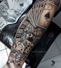Gambling Tattoo Card Tattoo Designs Best Sleeve Tattoos Men Tattoos Arm Sleeve