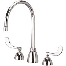 Mineral deposits can cause threaded plumbing fixtures (shower heads, hose bibs, etc.) to become stuck over time and very hard to remove. Zurn Part Z831c4 Xl Ict Zurn Aquaspec Widespread Gooseneck Faucet With 8 In Spout In Chrome Commercial Bathroom Faucets Home Depot Pro