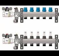 Colector 1" H-H Inoxidable 5 Salidas 24-19 FERCO FCTE5 - Retorno e  Impulsión con Válvulas