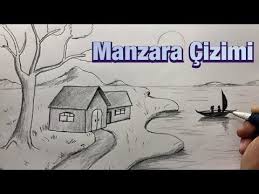 Üç boyutlu ev çizimi için ilk olarak bir üçgen çiziyor gibi üst kenarları çizilir, alt kısmı çizilmeden dikey olarak uçlardan aşağı doğru çizgiler çekilir. Karakalem Manzara Resmi Cizimi Nasil Yapilir Kara Kalem Cizim Teknigi Kolay Manzara Youtube Cizim Manzara Kaleler