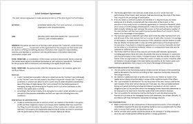 joint venture agreement template microsoft word templates