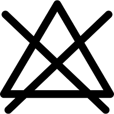 Laundry Do Not Bleach icon SVG Vector & PNG Free Download | UXWing