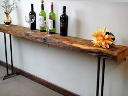 Rustic Skinny Wood Long Console Table Reclaimed Wood Console Table Narrow Console Table Wood Console Table