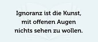 Ignoranz Einfach Gute Ideen Beerdigen