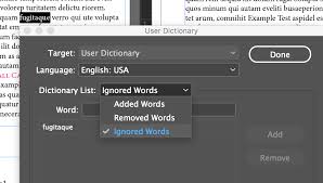 Solved Edit Words In User Dictionary Indesign Adobe Support Community 9566125