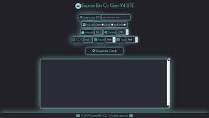 Working cc numbers valid for virtual credit cards. Github Sourcebincc Sbc Gen Lite Source Bin Cc Generator Credit Card
