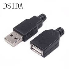 2020 Lights Lighting Type A Female And A Male Usb 4 Pin Plug Socket Connector With Black Plastic Cover Usb Socketfrom Home Furnishing88 2 11 Dhgate Com