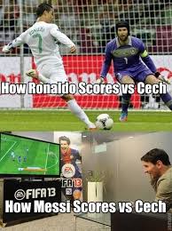 Ronaldo Vs Messi Soccer Funny Funny Soccer Pictures Soccer Memes