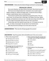 Reading passage and questions about force, energy, and strength. Daily Reading Comprehension Grade 2