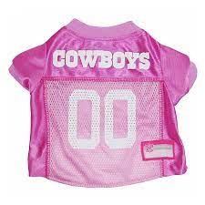 Dallas Cowboys Pink Pet Jersey Dallas Cowboys Pro Shop Dog Jersey Dog Football Jersey Nfl Dog