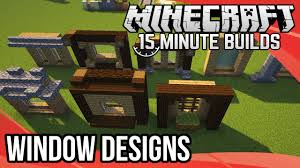 A circle chart is a diagram used as guidelines when making circles. Minecraft 15 Minute Builds Window Designs Youtube