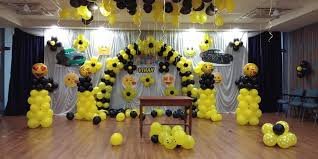 Hall Birthday Decoration At Home Wall Party Hall Decoration Birthday Balloon Decorations Birthday Room Decorations Birthday Decorations