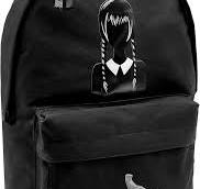TOYBAGS Unisex Kinder Amerikanischer Wednesday Schulrucksack, Schwarz :  Amazon.de: Fashion