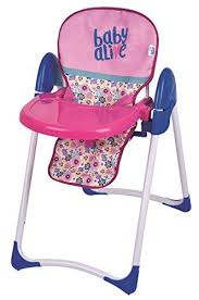 Bitty Baby High Chair Tray Baby Alive Doll Deluxe High Chair Toy Seat Height Adjusts Up And Down Front Feeding Tray For Dolls Up To 2 Baby Alive Dolls Baby Alive Baby Doll Accessories
