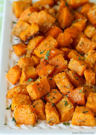 Roasted Sweet Potato Cubes Video Lil Luna Recipe Oven Roasted Sweet Potatoes Roasted Sweet Potato Cubes Roasted Sweet Potatoes