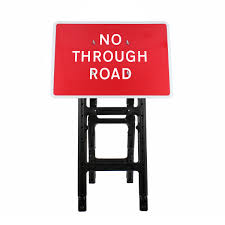 No Through Road Road Sign | Quick Fit | 1050x750mm – Start Safety UK