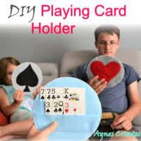 I dug through the kitchen drawers a… Diy Playing Card Holder Felt Project Agnes Creates