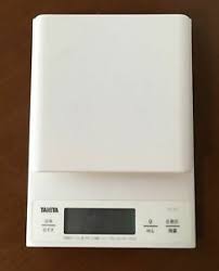 Gdealer digital kitchen scale 11lb/5kg accuracy food scale multifunction kitchen scale with bowl, stainless steel, 2.15l liquid volume, alarm timer, temperature, backlight lcd display. Tanita White Kitchen Scales For Sale Ebay