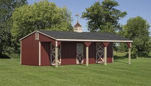 Find horse tack in canada | visit kijiji classifieds to buy, sell, or trade almost anything! Lean To Horse Barn With 2 Stalls And Tack Room Farmhouse Shed Other By Fisher Barns Houzz