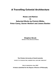 An interactive story for you to expand on. A Travelling Colonial Architecture Theses Flinders University