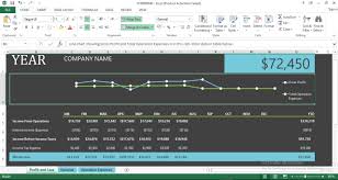 Profit And Loss Excel Template Engineering Management