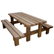 This picnic table plans from 84 lumber will a great diy projects for whatever level of woodworker you are. Table Pique Nique Bois Autoclave Alpes 2 M Magequip