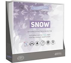 Protect A Bed Therm A Sleep Snow Cal King Mattress Protector Qvc Com Cal King Mattress Mattress Protector Twin Xl Mattress