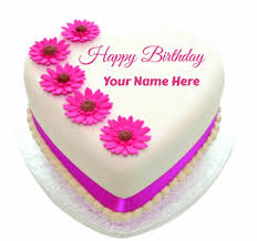 Generate birthday cake images with name. Happy Birthday Cake With Flowers Beautiful Unique Cake With Name