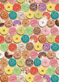 Explore artwork that does not attempt to represent a visual reality but focuses on shapes, colors, and forms. Donut Wrapping Paper Pattern Illustration Print Patterns Wrapping Paper